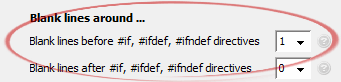 Blank lines before #if, #ifdef, #ifndef directives