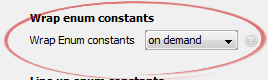 Wrap Enum constants