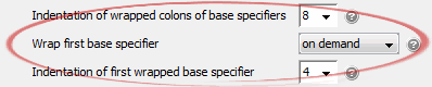 Wrap first base specifier