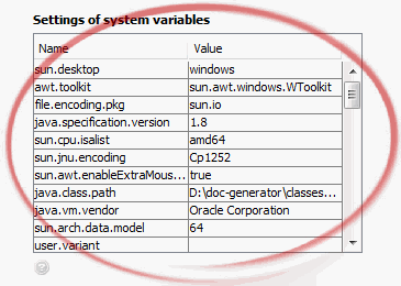 System variables