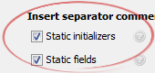 Static initializers