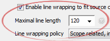 Maximal line length