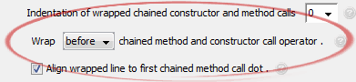 chained method and constructor call operator .